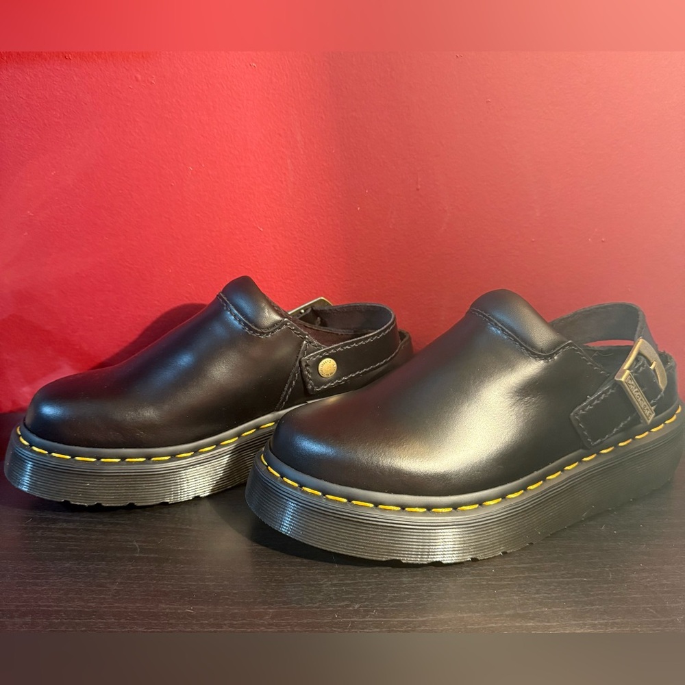 Dr. Martens Black Leather Women's “Archive Mules”, Size 5 - Picture 5 of 11